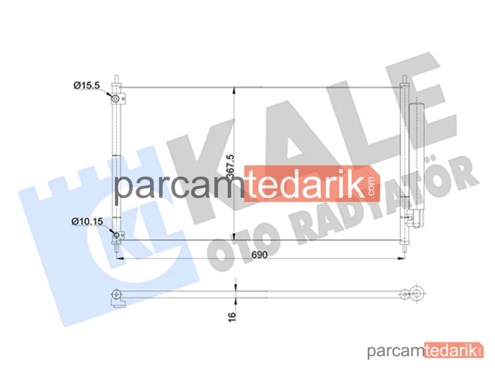345405 | Klima Kondenseri — Honda Accord IX