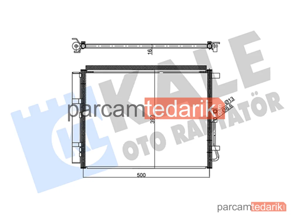345410 | Klima Kondenseri — Kia Ceed, Kia Ceed Sportswagon, Kia Cerato III