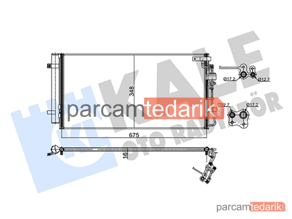 345475 | Klima Kondenseri — Kia Carens III MPV