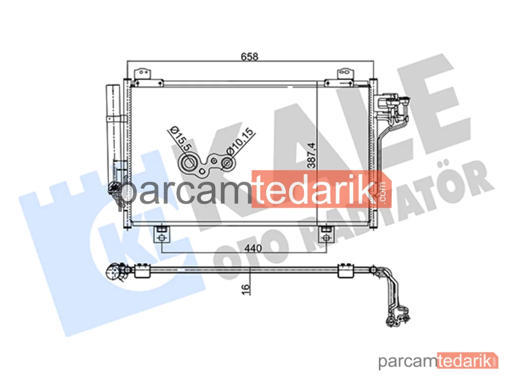 345505 | Klima Kondenseri — Mazda 6, Mazda 3