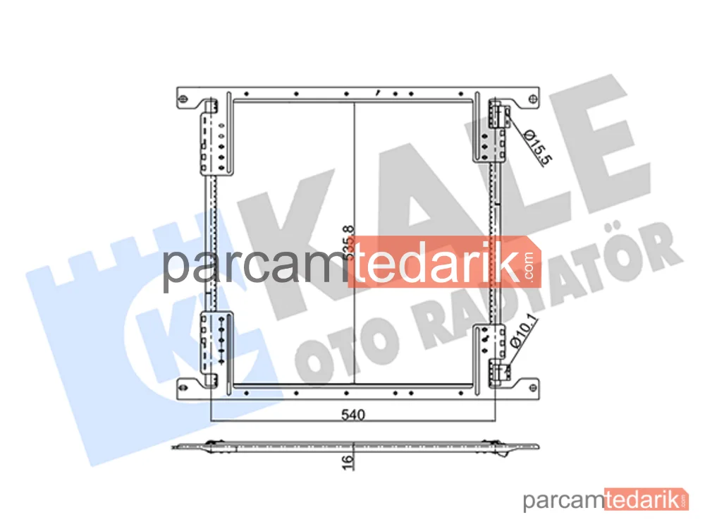 345540 | Klima Kondenseri — Mercedes-Benz Axor 2