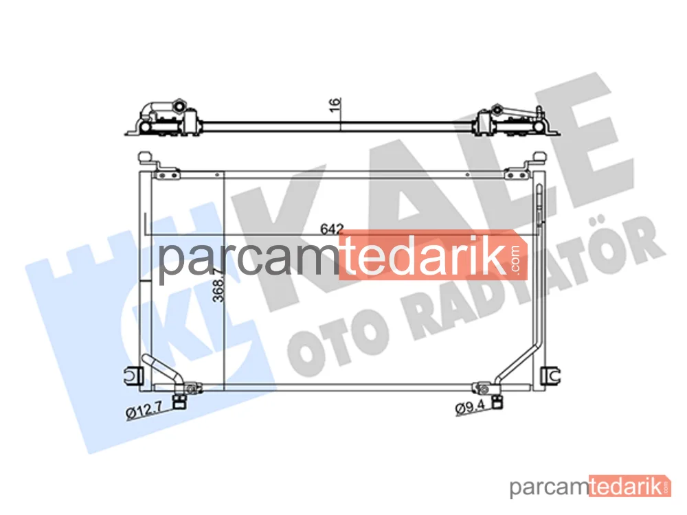 345545 | Klima Kondenseri — Ford Maverick, Nissan Terrano II