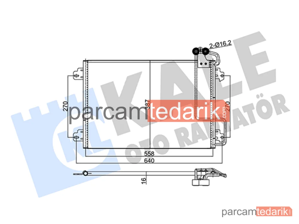 345550 | Klima Kondenseri — Renault Scénic I MPV, Renault Megane I Classic, Renault Megane I