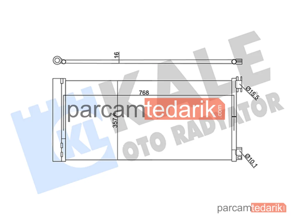 345575 | Klima Kondenseri — Renault Trafic III, Fiat Talento, Opel Vivaro B