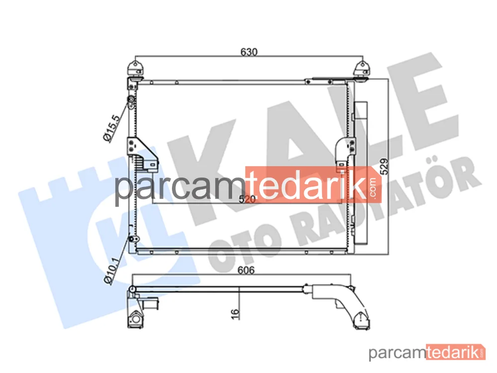 345585 | Klima Kondenseri — Toyota Land Cruiser Prado