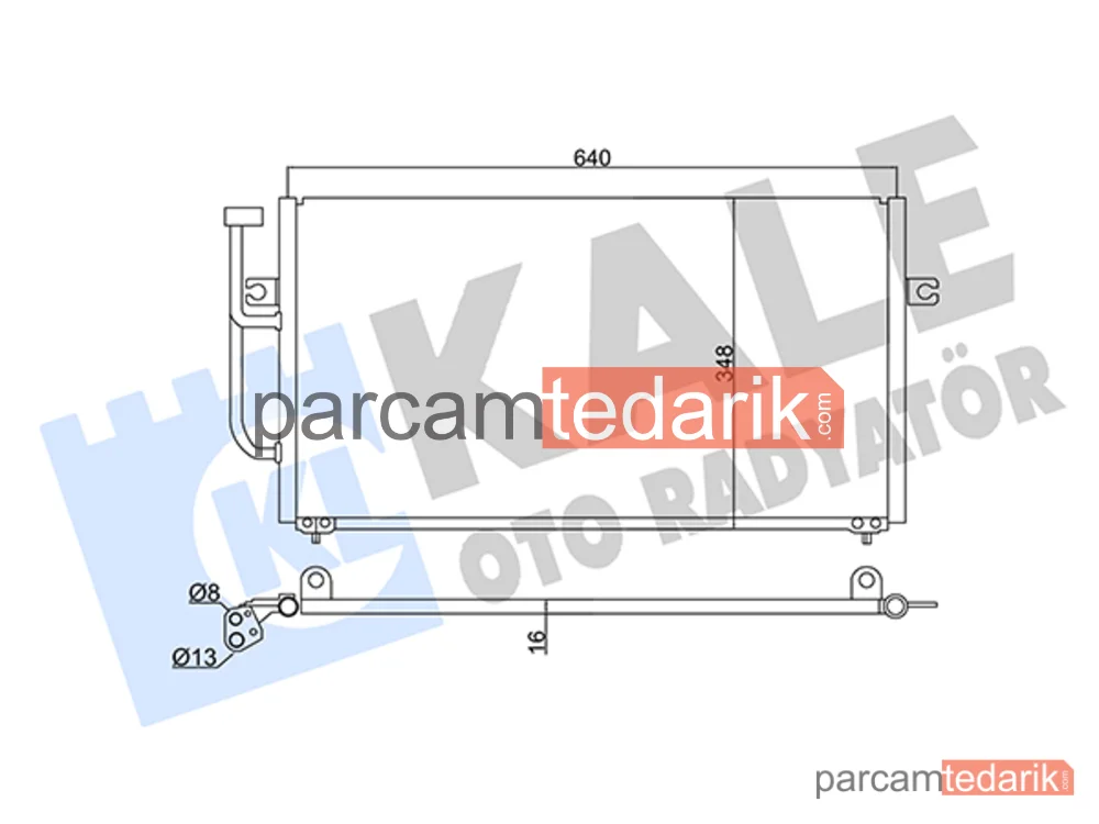 345595 | Klima Kondenseri — Volvo V40, Volvo S40 I, Mitsubishi Carisma