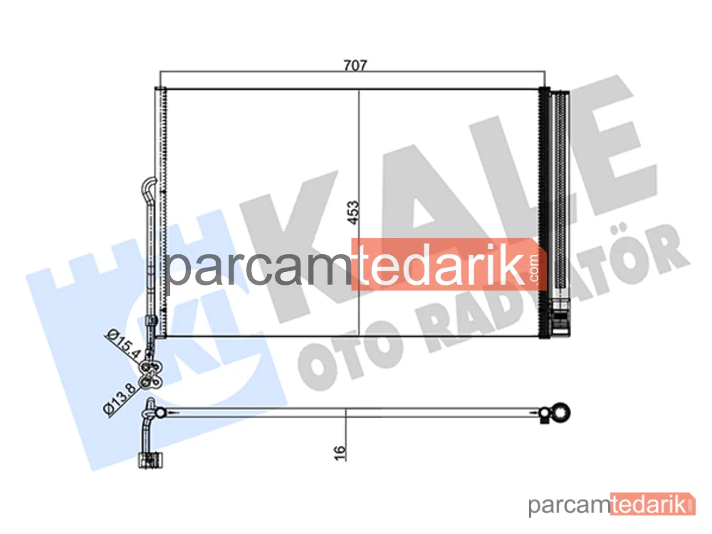 345605 | Klima Kondenseri — VW Touareg