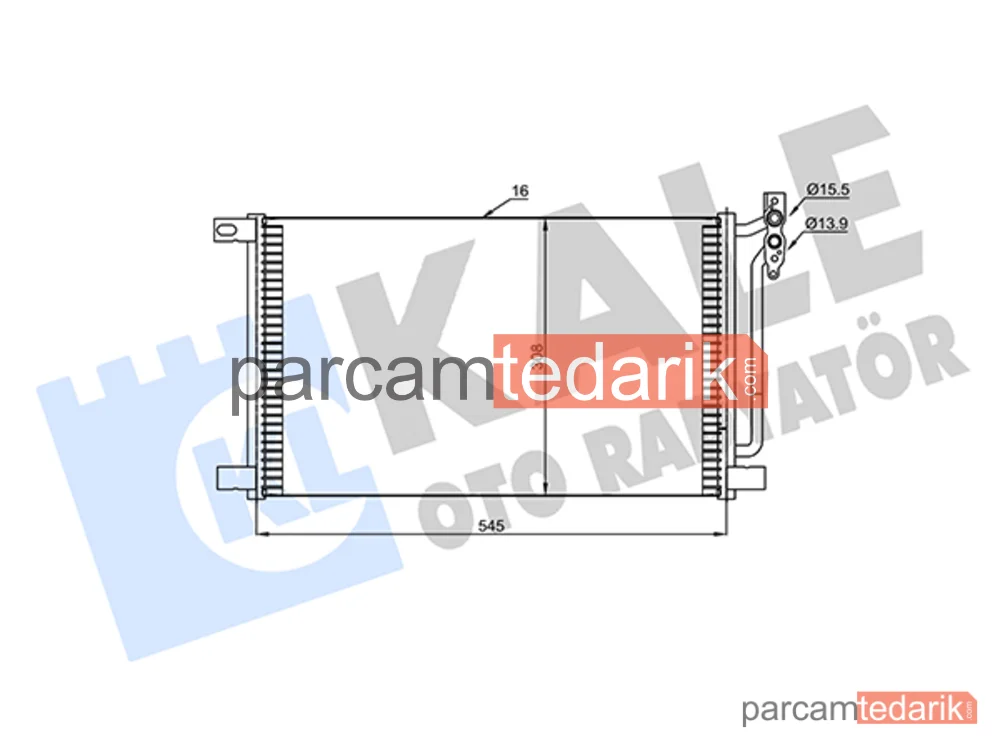 345615 | Klima Kondenseri — BMW X3, BMW 3 Touring, BMW 3