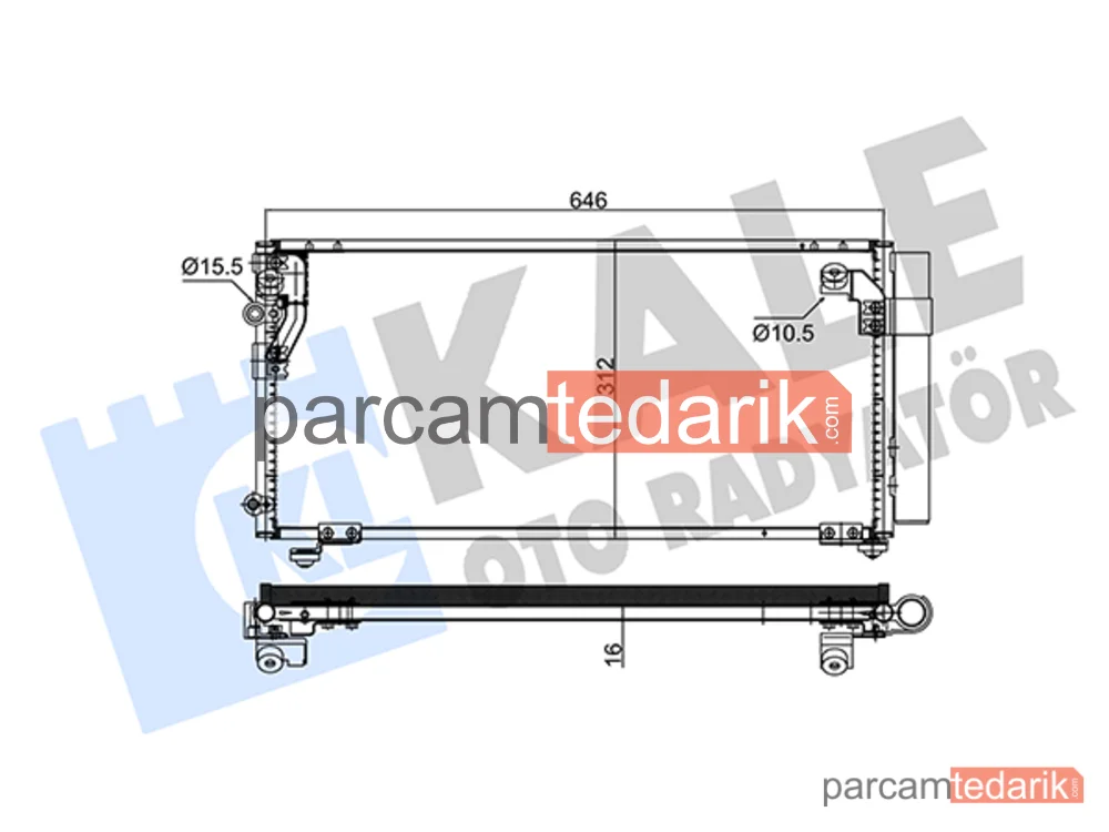 345635 | Klima Kondenseri — Chrysler Sebring