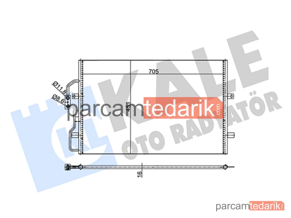345670 | Klima Kondenseri — Peugeot Expert, Citroen Evasion MPV, Fiat Scudo