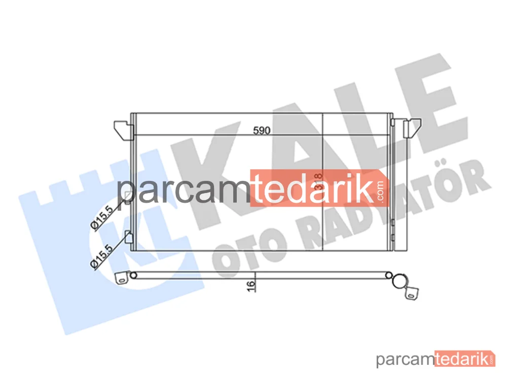 345675 | Klima Kondenseri — Fiat Panda