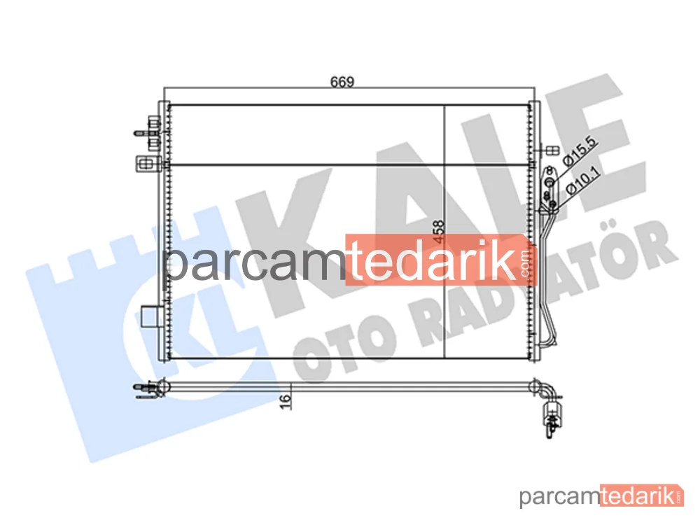 345685 | Klima Kondenseri — Fiat Freemont, Dodge Journey