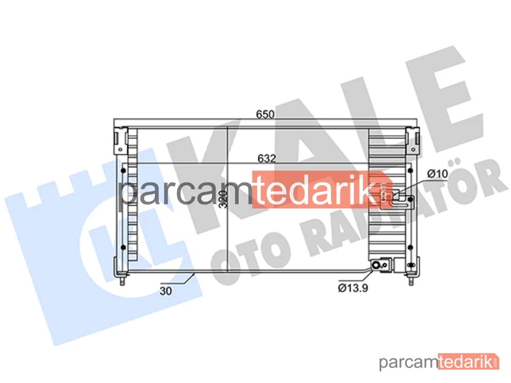 345710 | Klima Kondenseri — Honda Accord IV, Honda Accord IV Aerodeck, Honda Accord IV Coupe