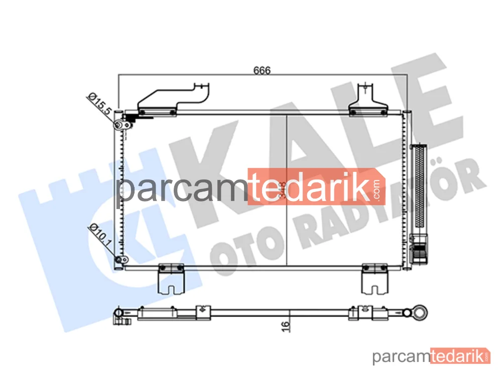 345715 | Klima Kondenseri — Honda Accord VIII, Honda Accord IX