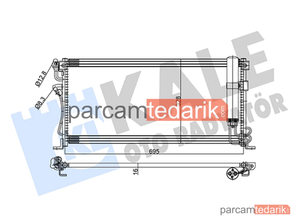 345770 | Klima Kondenseri — Mitsubishi Colt V, Mitsubishi Lancer VI