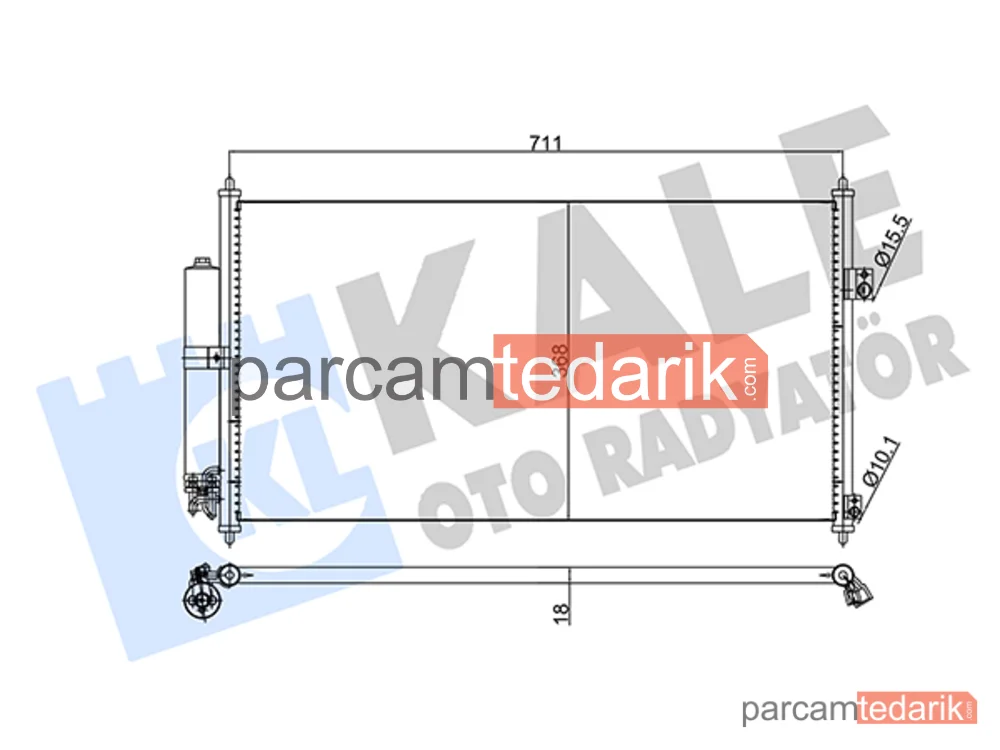 345795 | Klima Kondenseri — Nissan X-Trail I