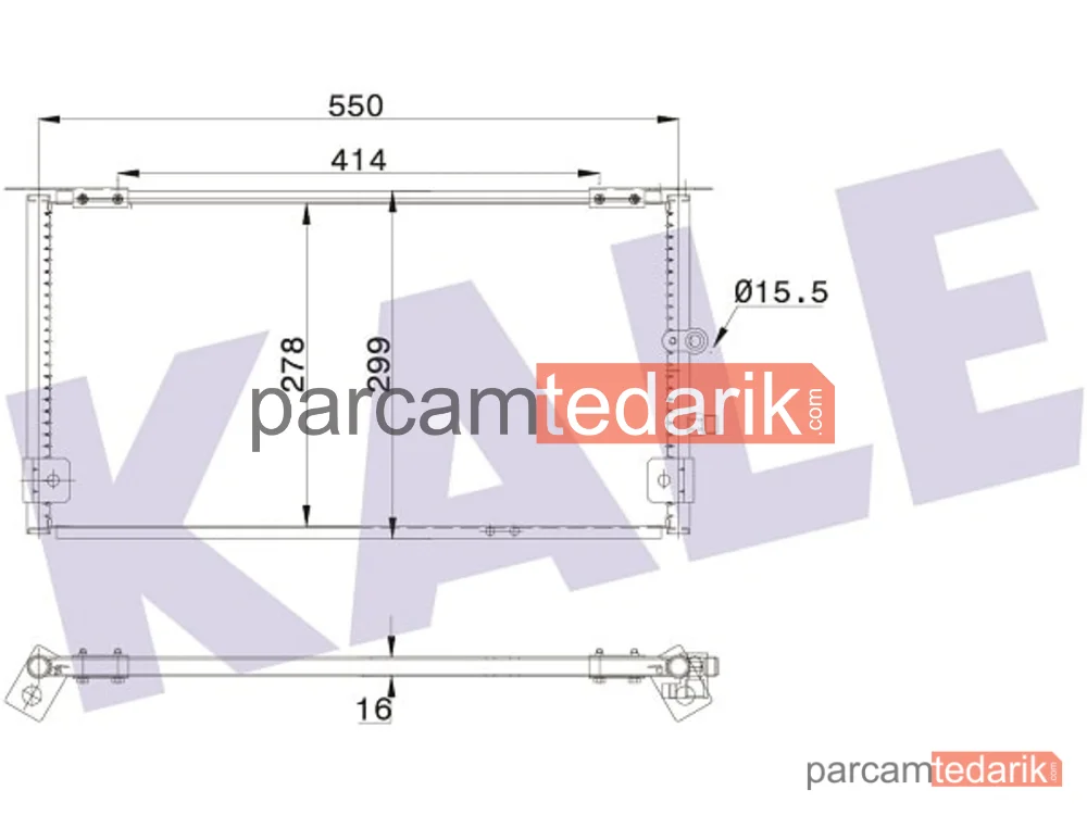 345830 | Klima Kondenseri — Toyota Hilux VI