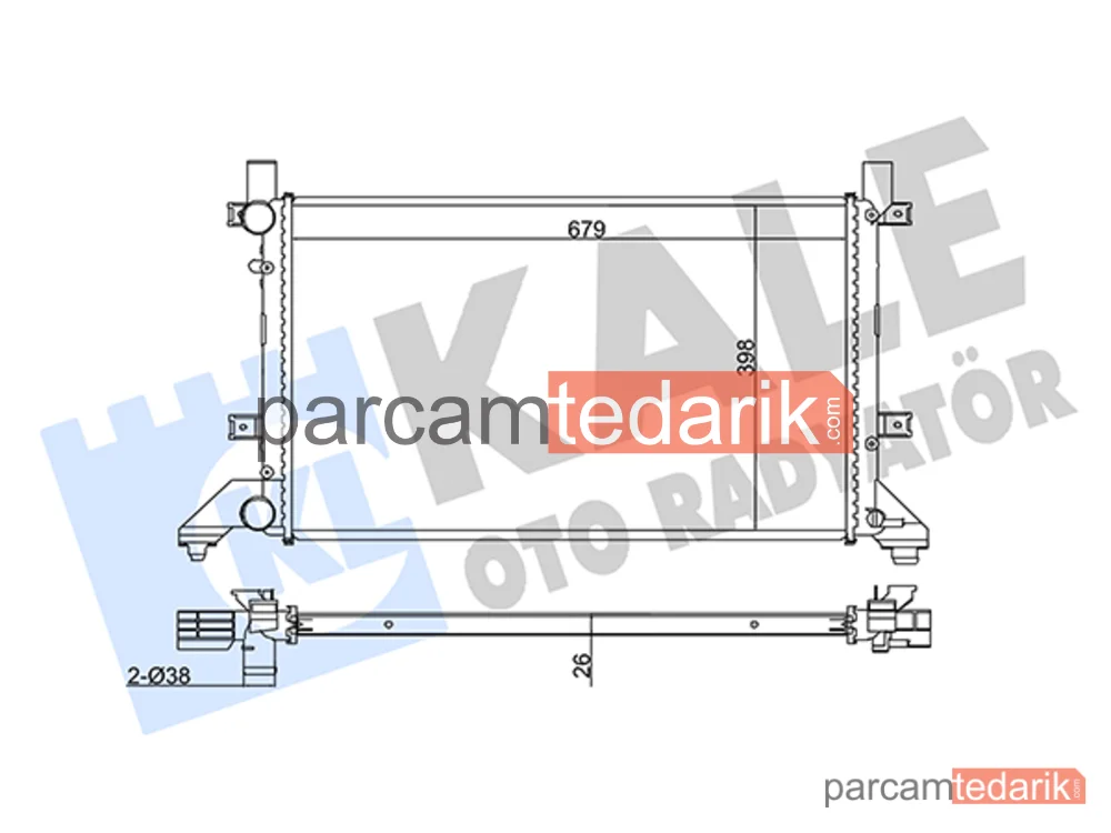 345875 | Su Radyatörü — VW LT 28-46 II, VW LT 28-35 II