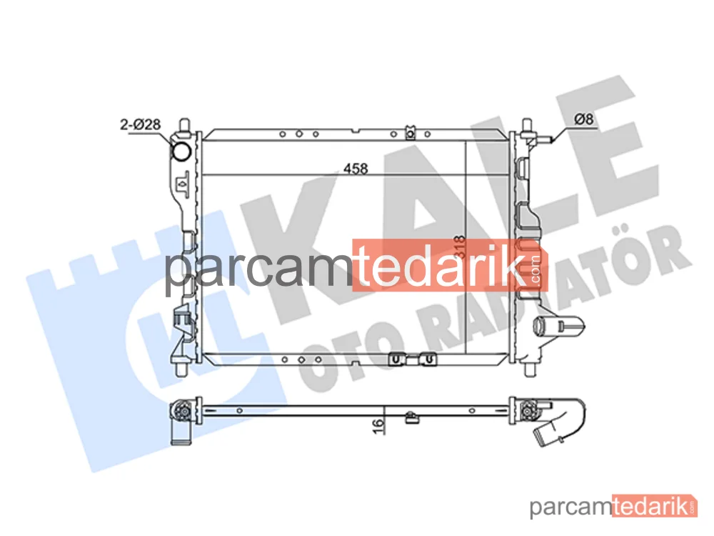 345890 | Su Radyatörü — Chevrolet Matiz, Chevrolet Spark
