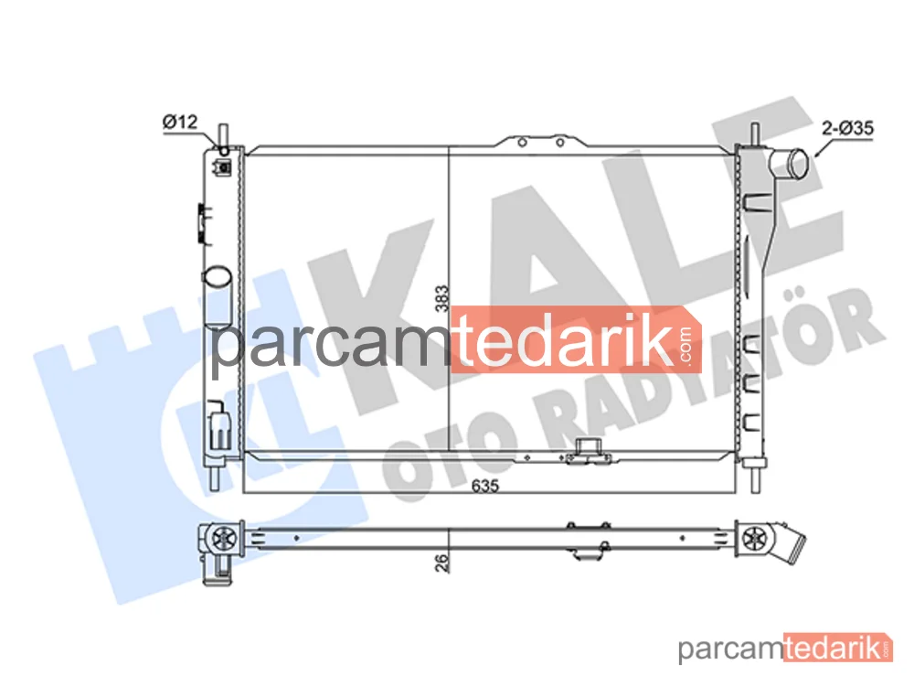 345905 | Su Radyatörü — Daewoo Espero, Daewoo Aranos