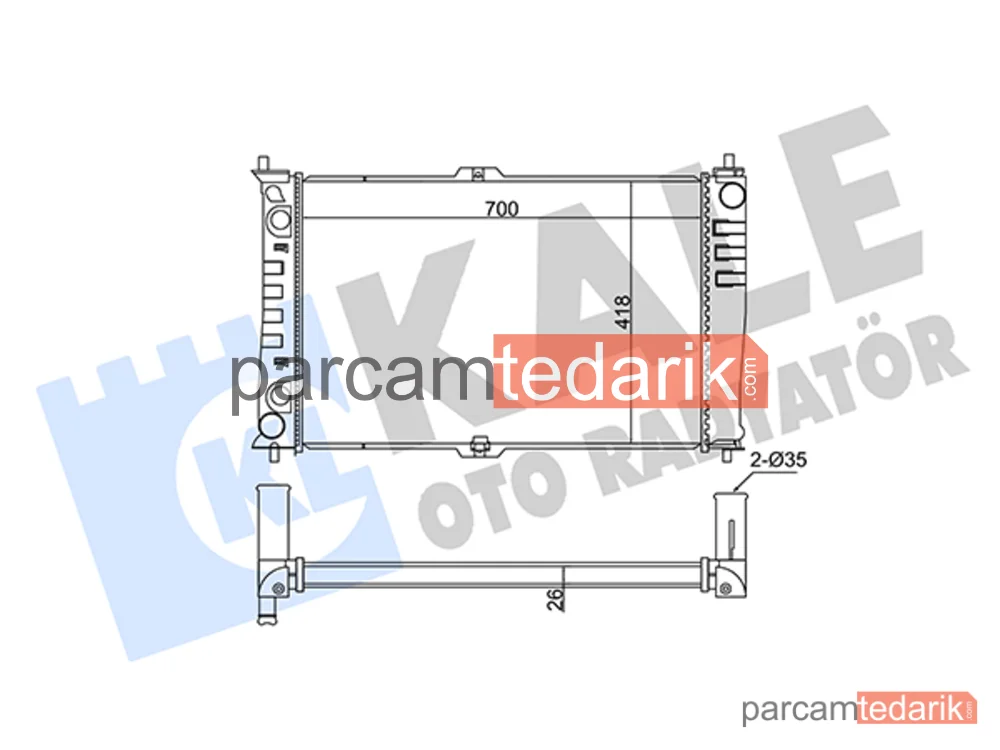 345940 | Su Radyatörü — Kia Carnival I, Kia Carnival II