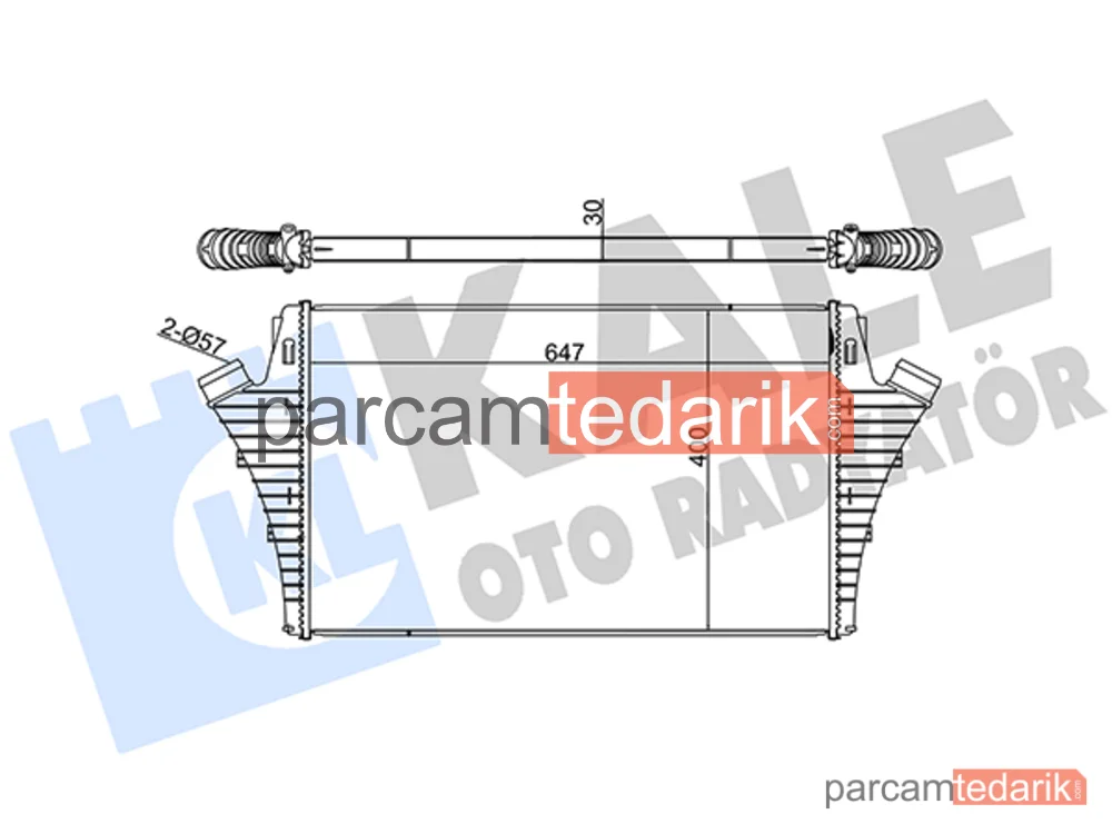 346000 | Turbo Radyatörü — Saab 9-3, Saab 9-3 Cabrio, Opel Vectra C