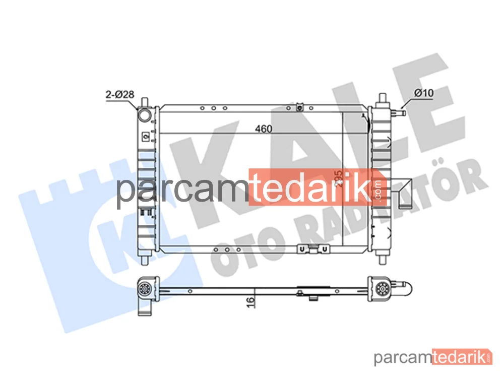 346090 | Su Radyatörü — Daewoo Matiz