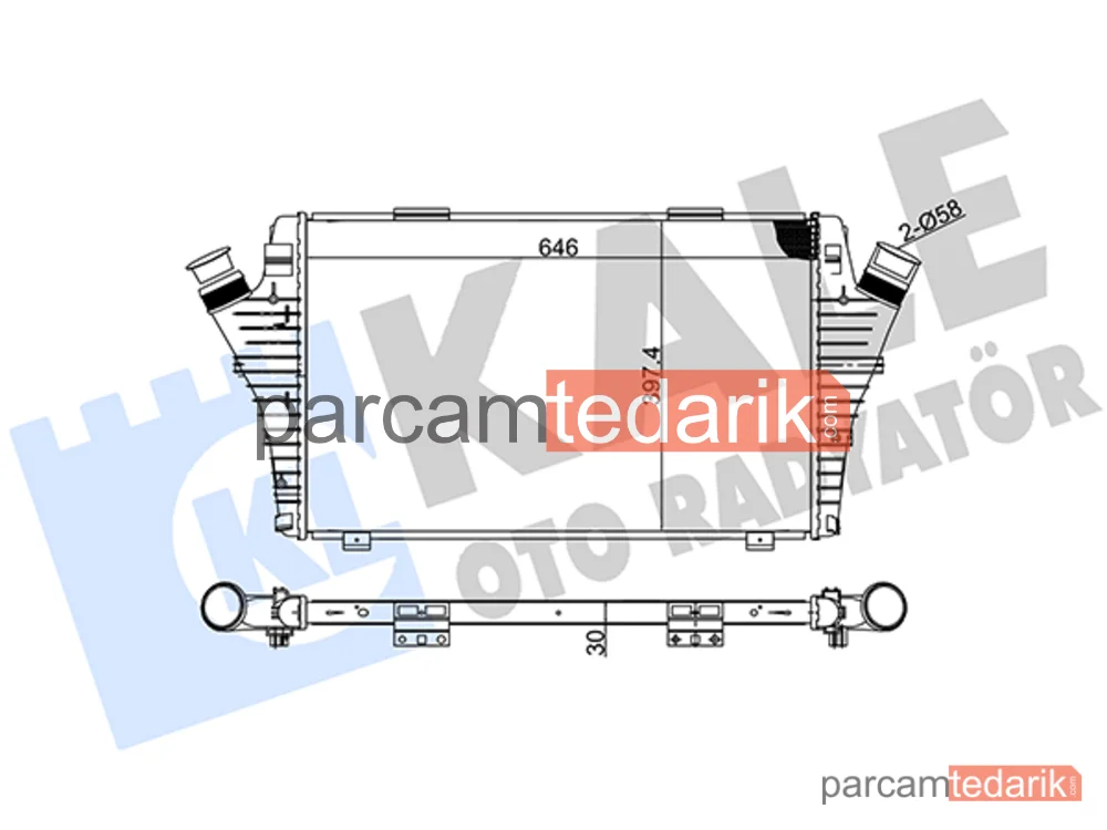 Turbo Radyatörü — Fiat Croma, Opel Signum, Opel Vectra C - 346100