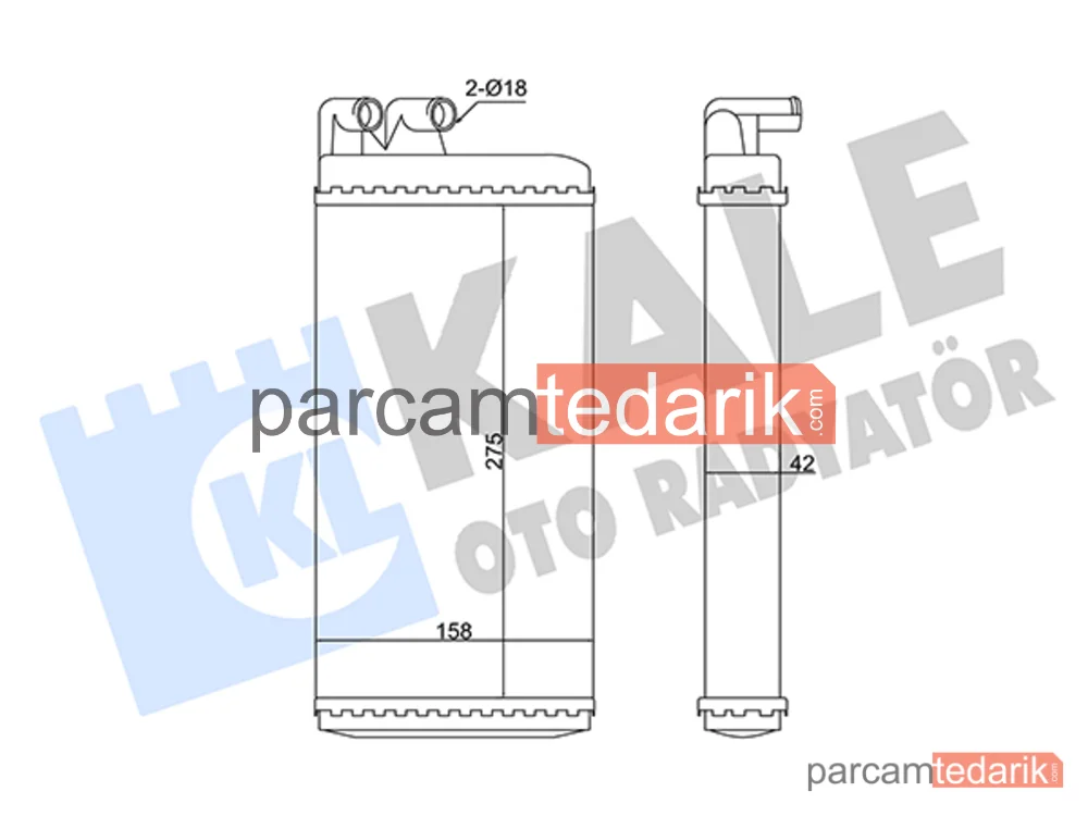 346240 | Kalorifer Radyatörü — Audi 100 C3, Audi 100 C2, Audi 200 C3