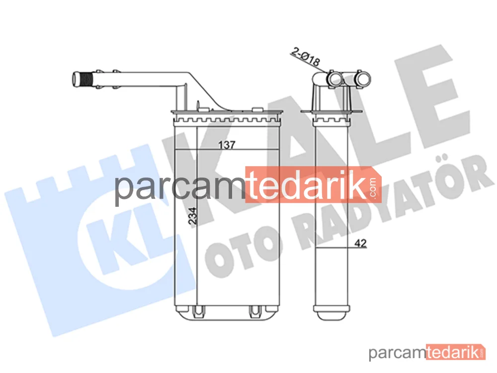 346275 | Kalorifer Radyatörü — Citroen AX, Citroen Saxo, Peugeot 106 II
