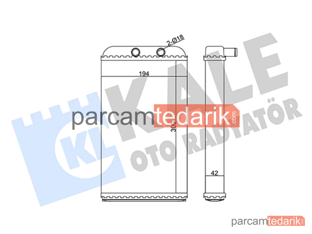 346285 | Kalorifer Radyatörü — Fiat Ducato, Citroen Jumper II, Peugeot Boxer