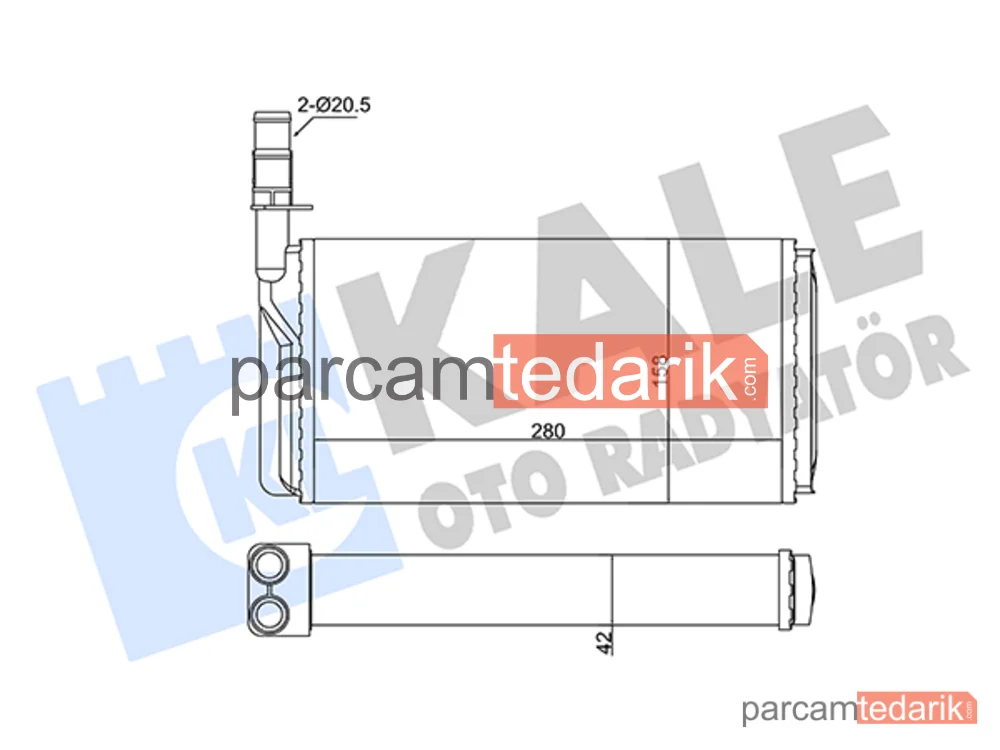 346375 | Kalorifer Radyatörü — Lancia Thema, Alfa Romeo 164, Fiat Croma
