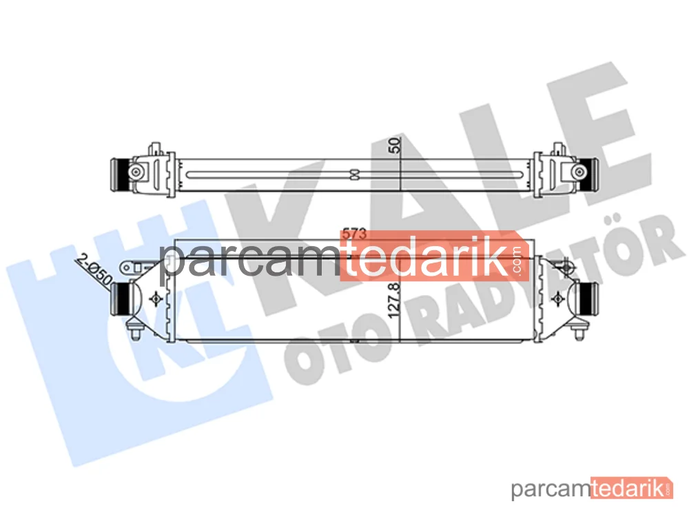 346400 | Turbo Radyatörü — Abarth Grande Punto, Alfa Romeo Mito, Fiat Bravo II