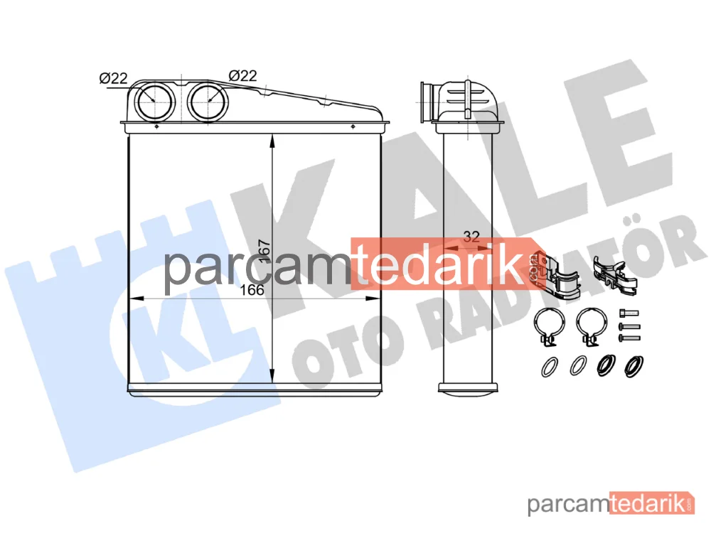 Kalorifer Radyatörü — Renault Clio III, Renault Modus / Grand Modus - 346405