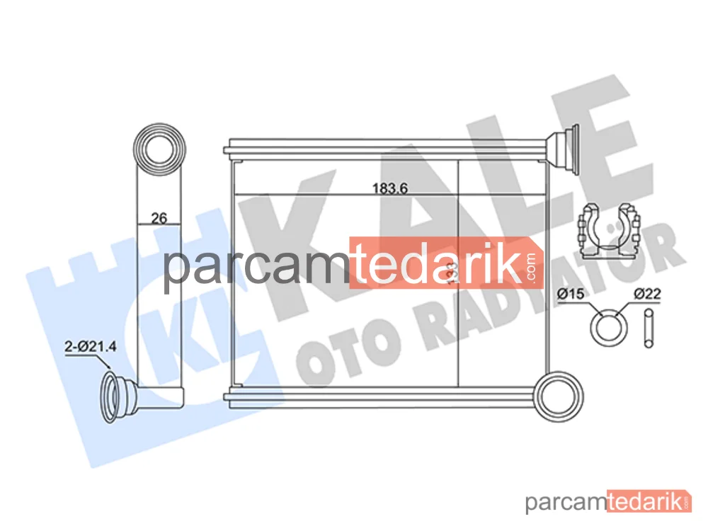 Kalorifer Radyatörü — Renault Clio IV, Dacia Logan II, Dacia Logan MCV II - 346420