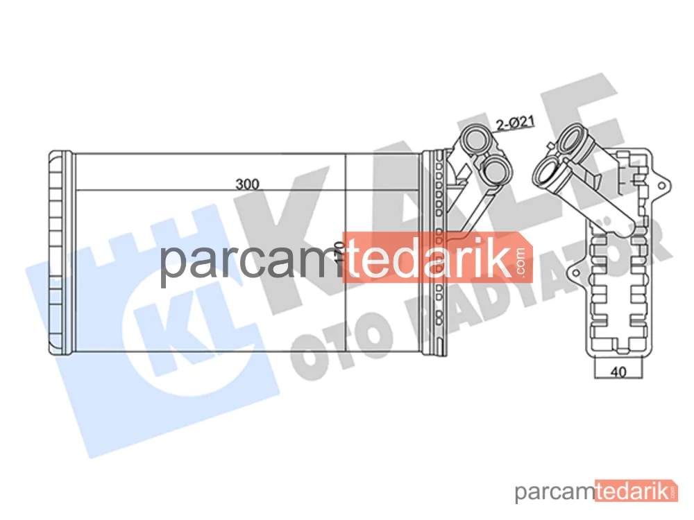 346480 | Kalorifer Radyatörü — Peugeot Expert, Citroen Evasion MPV, Fiat Scudo