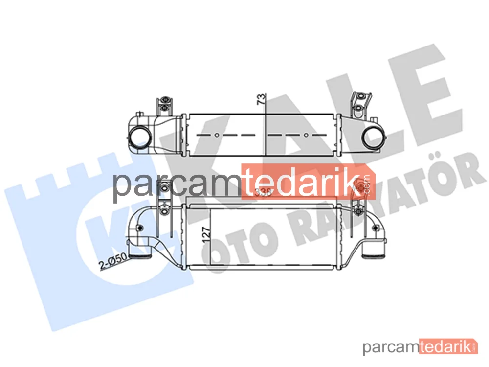 346500 | Turbo Radyatörü — Ford Focus I, Ford Fiesta IV, Ford Fiesta