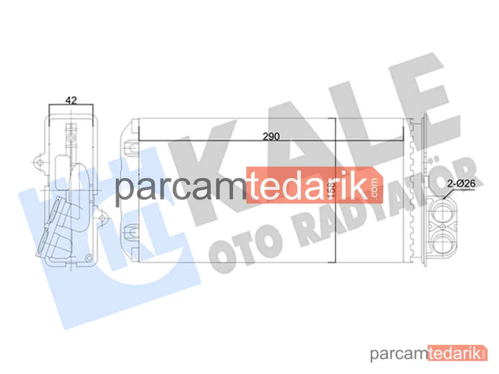 346510 | Kalorifer Radyatörü — Peugeot 607