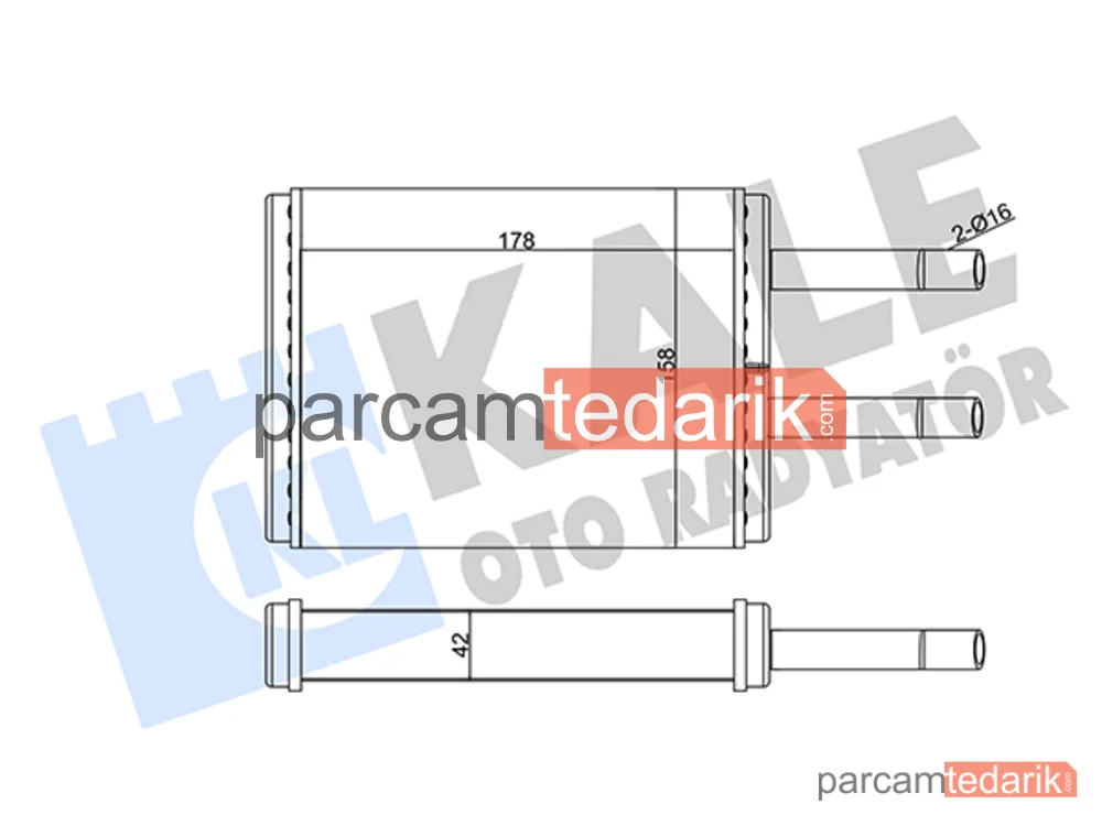 346595 | Kalorifer Radyatörü — Mazda 626 IV, Mazda Xedos 6, Mazda MX-6