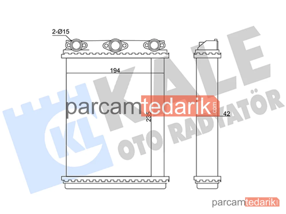 346635 | Kalorifer Radyatörü — Mercedes-Benz 124, Mercedes-Benz 124 T-Model