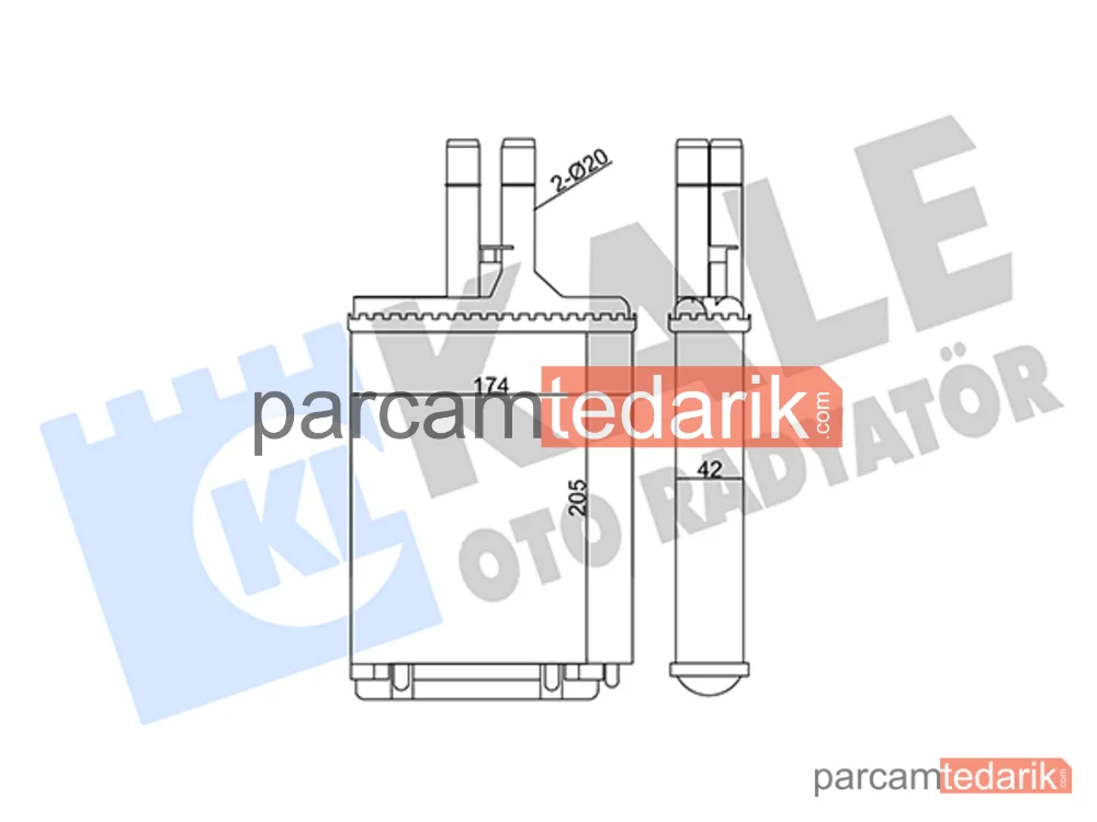 346675 | Kalorifer Radyatörü — Opel Vectra B