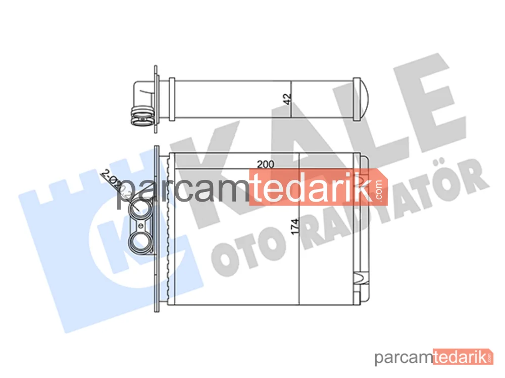 346695 | Kalorifer Radyatörü — Opel Vectra B, Saab 9-5