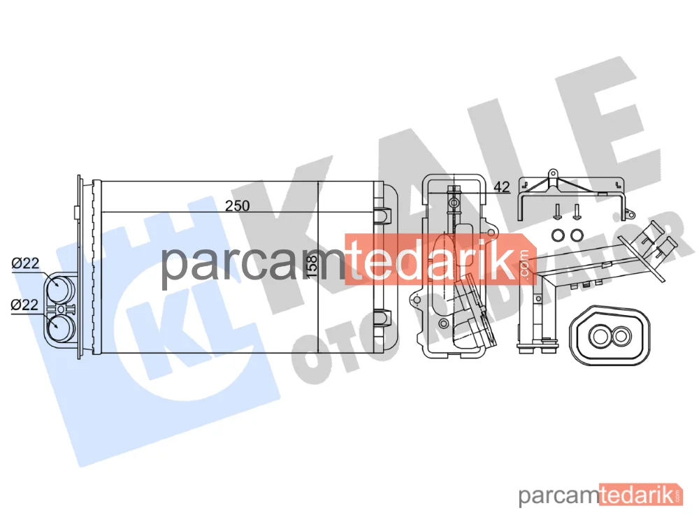 Kalorifer Radyatörü — Renault Megane Scénic, Renault Scénic I MPV, Renault Scénic I - 346725