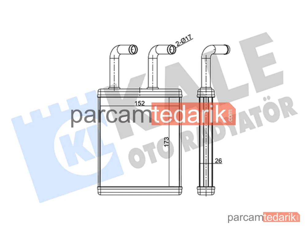 346785 | Kalorifer Radyatörü — Kia Pregio