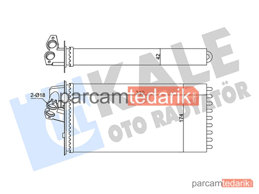 346795 | Kalorifer Radyatörü — Mercedes-Benz Vito, Mercedes-Benz V-Serisi