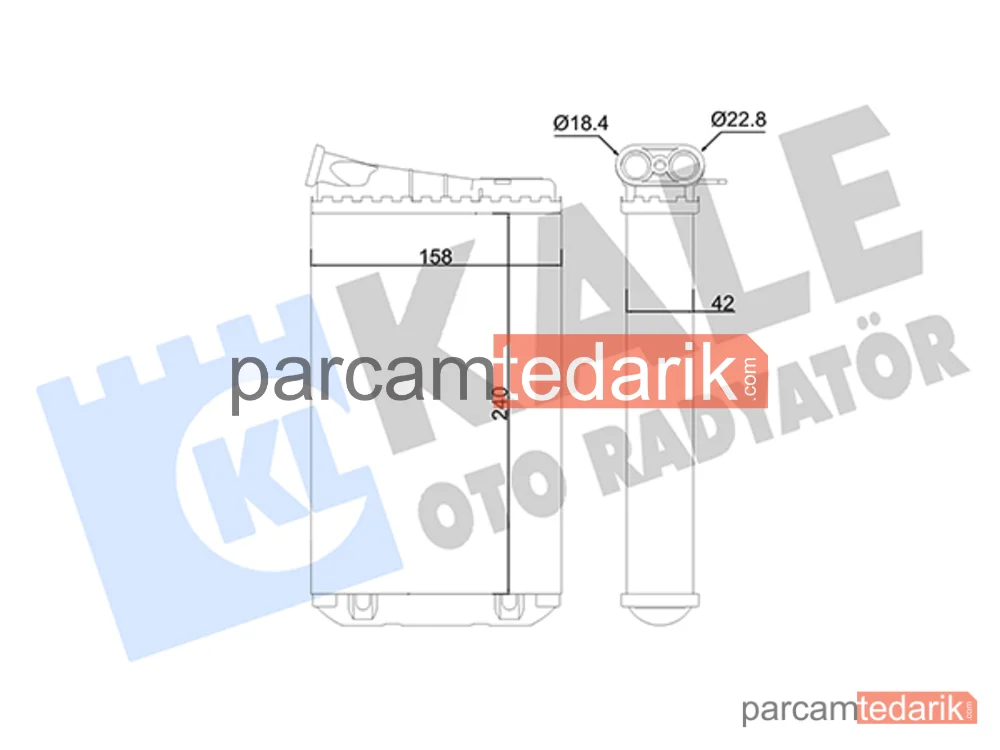 346820 | Kalorifer Radyatörü — Opel Omega B