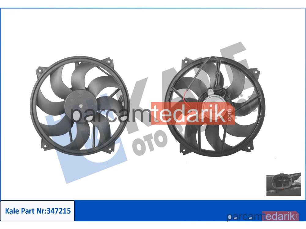 Soğutma Fanı — Peugeot 307 Break, Peugeot 307 SW, Citroen C4 I - 347215