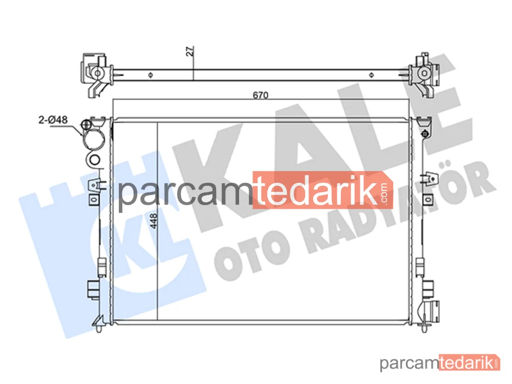 347225 | Su Radyatörü — Peugeot Expert, Citroen Evasion MPV, Fiat Scudo