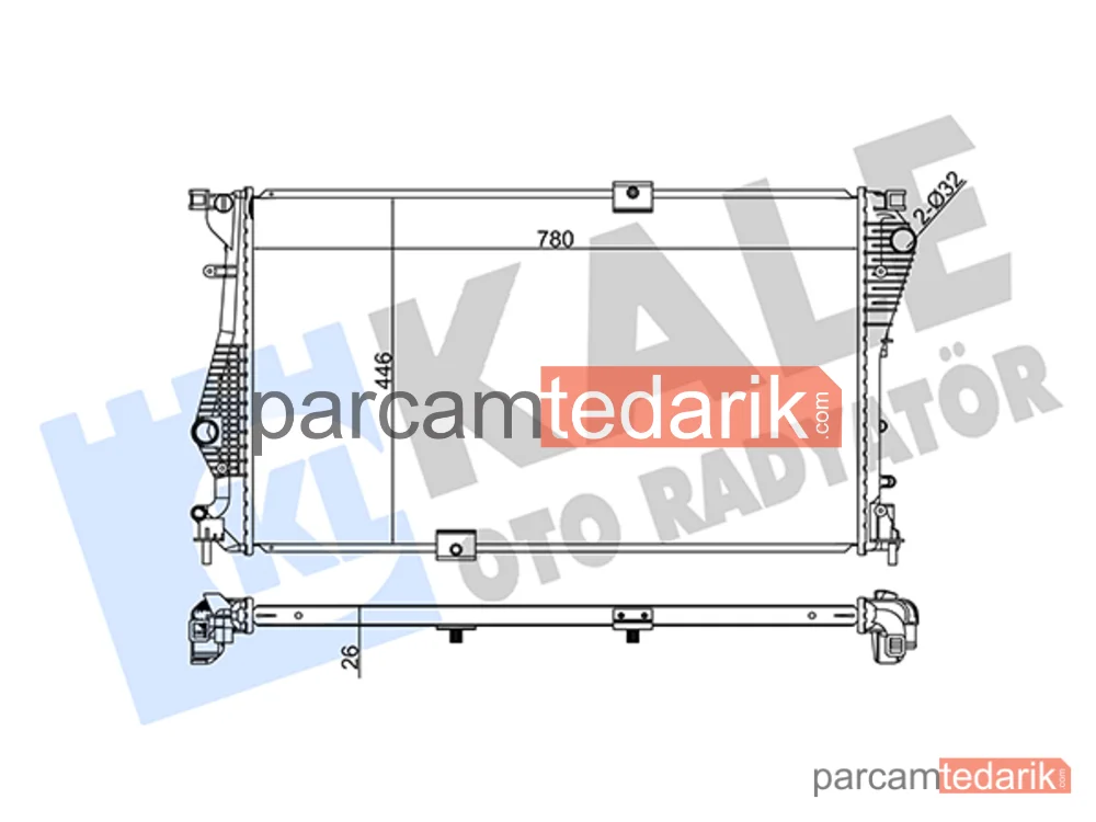 Su Radyatörü — Nissan Primastar, Opel Vivaro A, Renault Trafic II - 347250