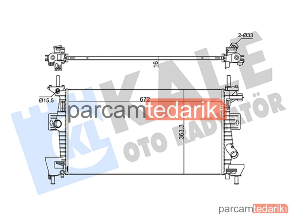 347280 | Su Radyatörü — Ford Focus III, Ford C-Max II, Ford Grand C-Max